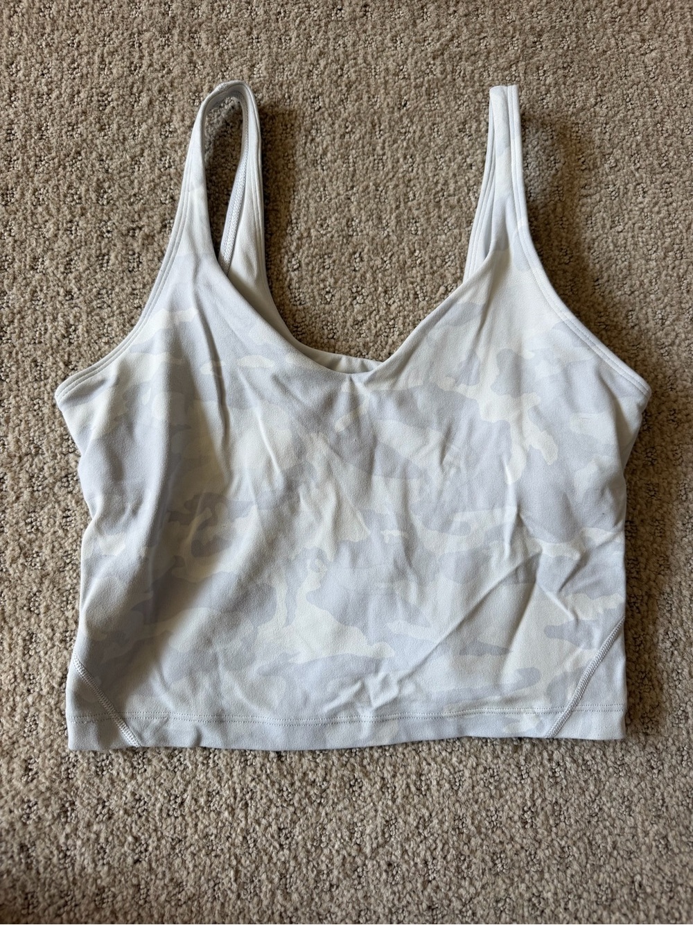 Lululemon White Camo Align Tank Size 6